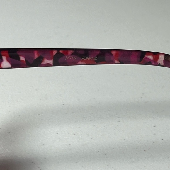 Betsey Johnson Tortoise Shell Geometric Retro Modern MCM Glasses Classic Chic - Picture 6 of 15